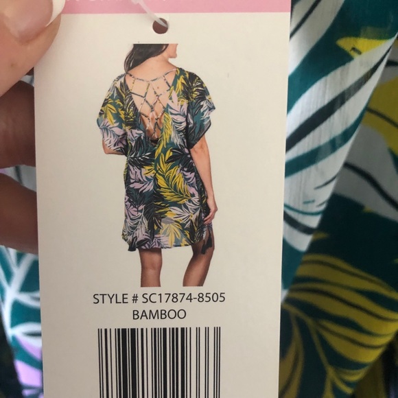 Palisades palm print swim suit cover up NWT - Picture 4 of 5